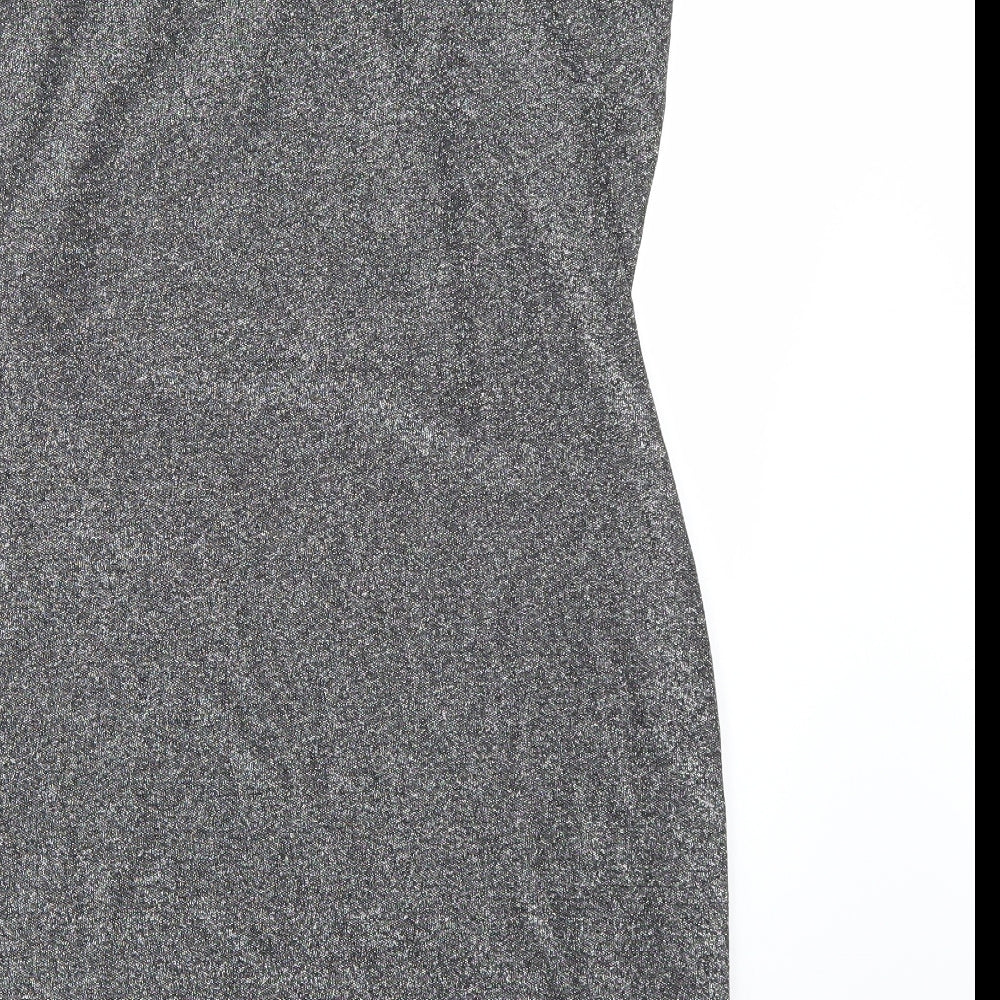Collision Womens Silver   A-Line  Size 12