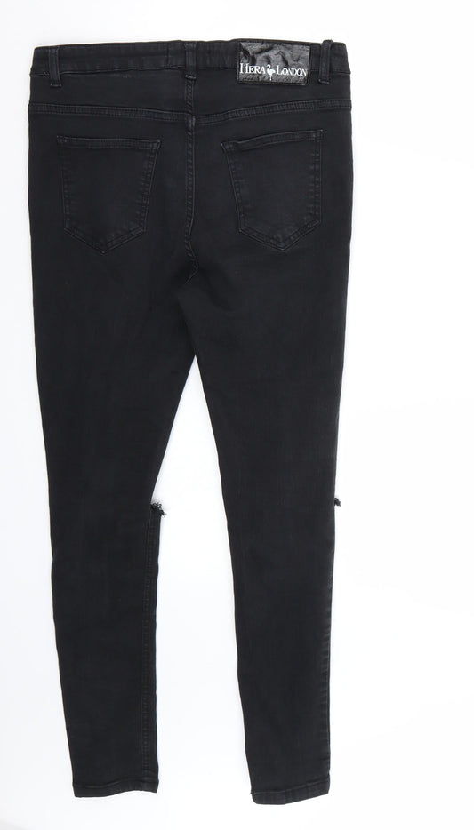 Hera London Womens Blue   Skinny Jeans Size 32 L32 in - v