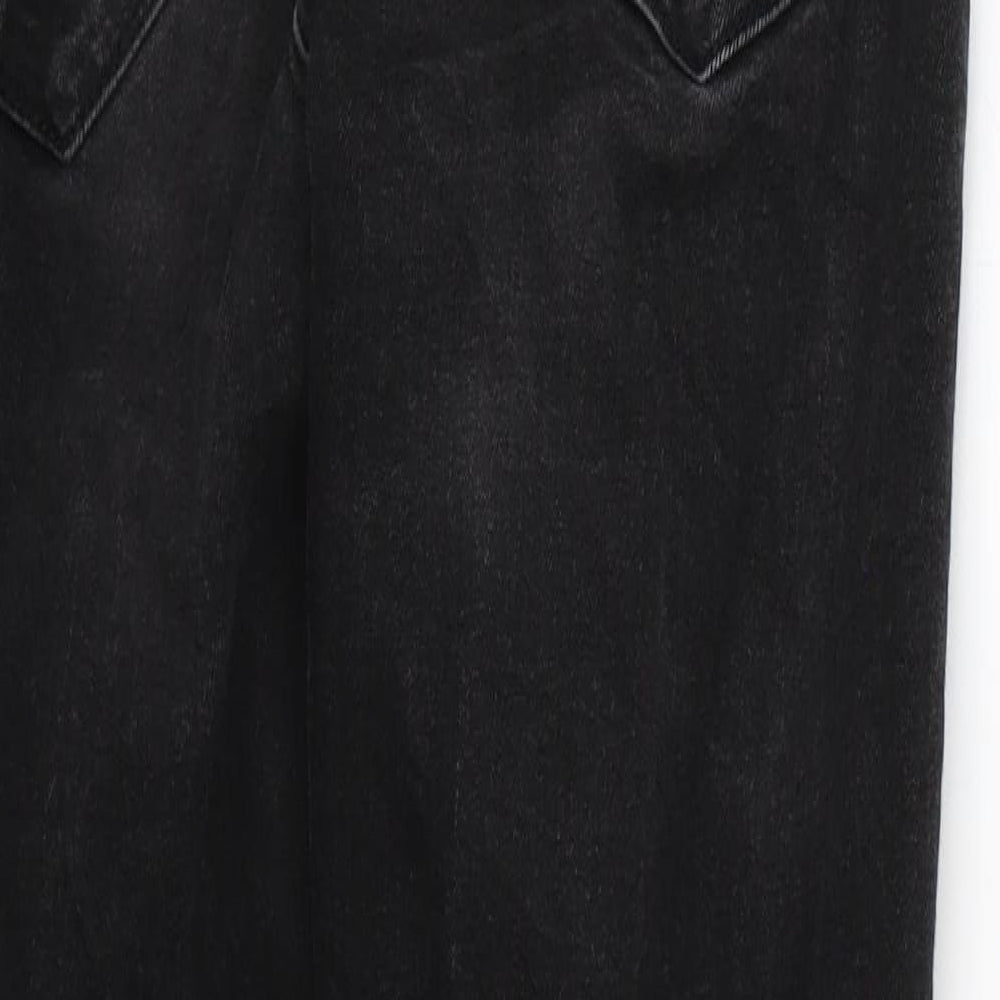Denim & Co. Womens Black  Canvas Skinny Jeans Size 10 L29 in