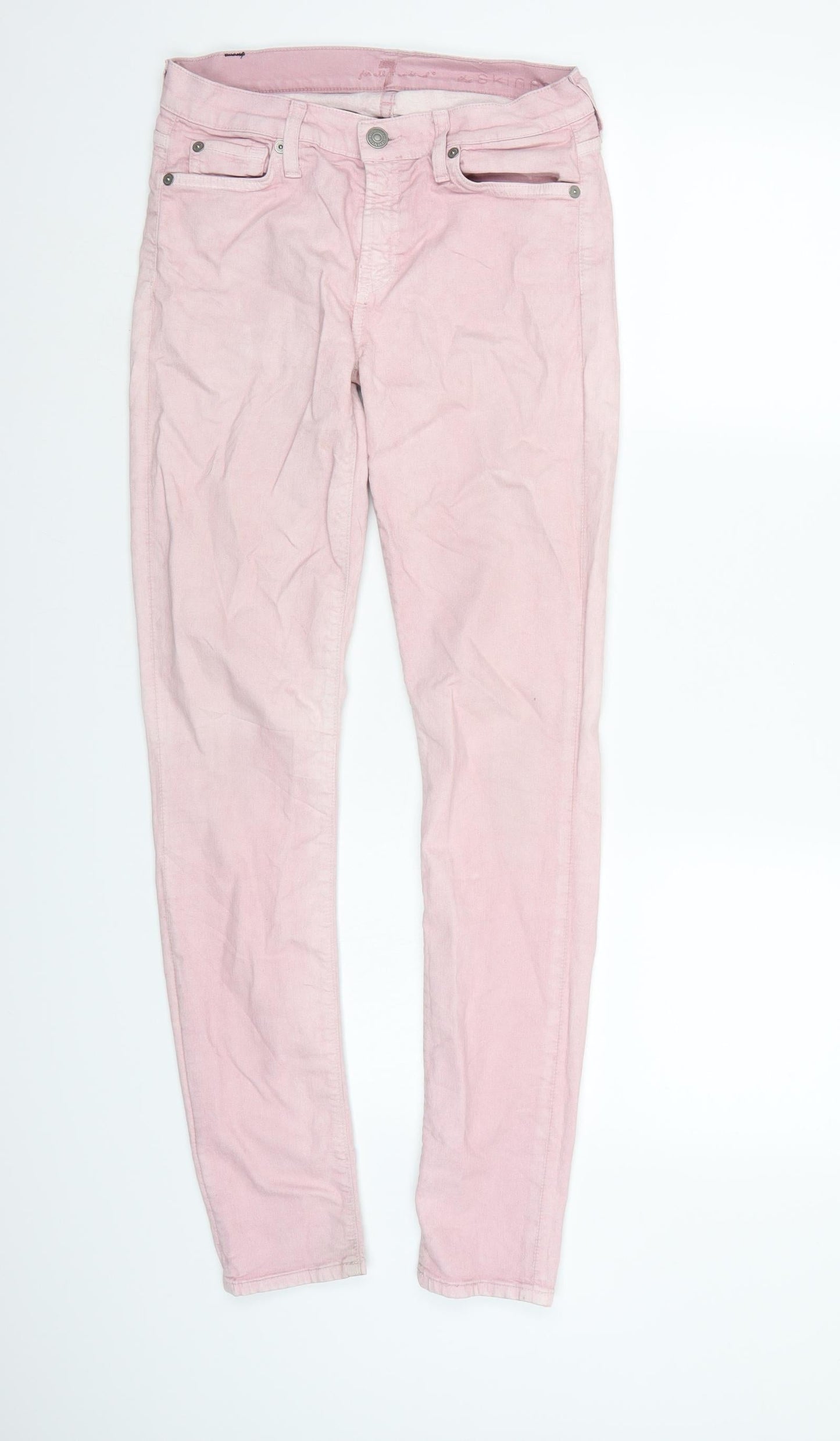 Preworn Womens Pink   Straight Jeans Size 27 L31 in