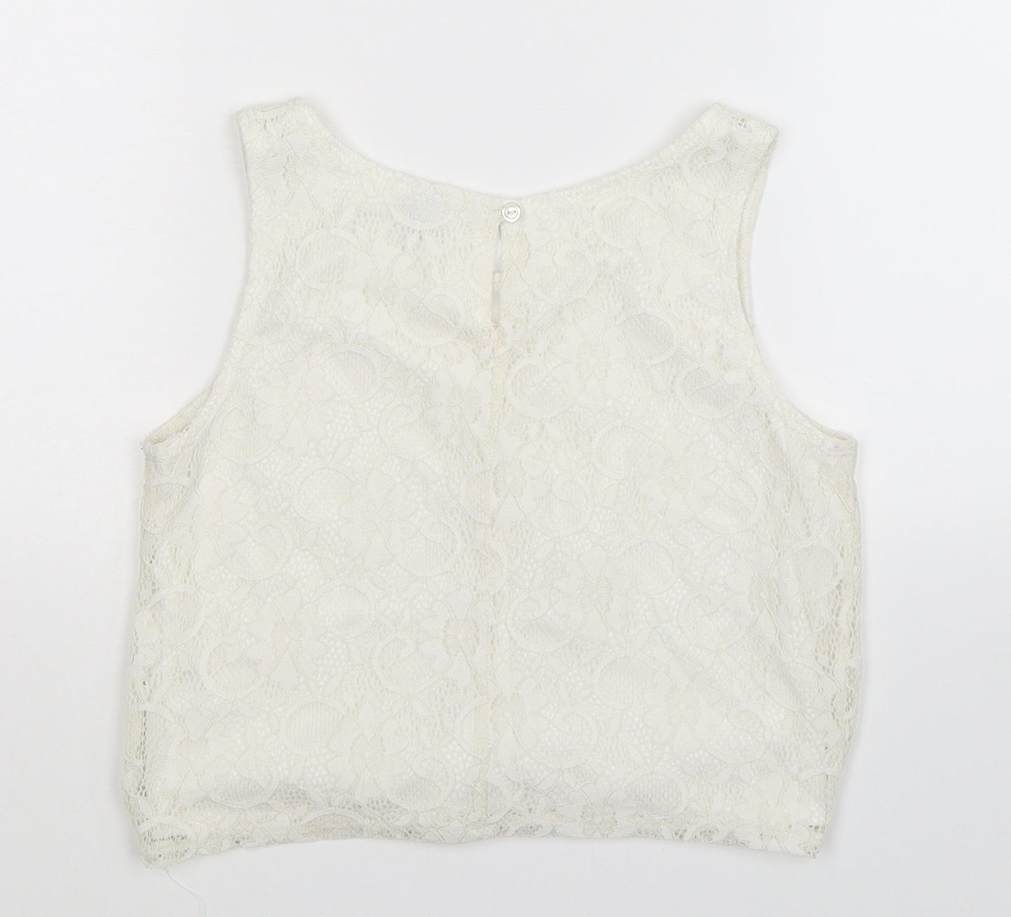 TU Girls White   Basic Tank Size 12 Years