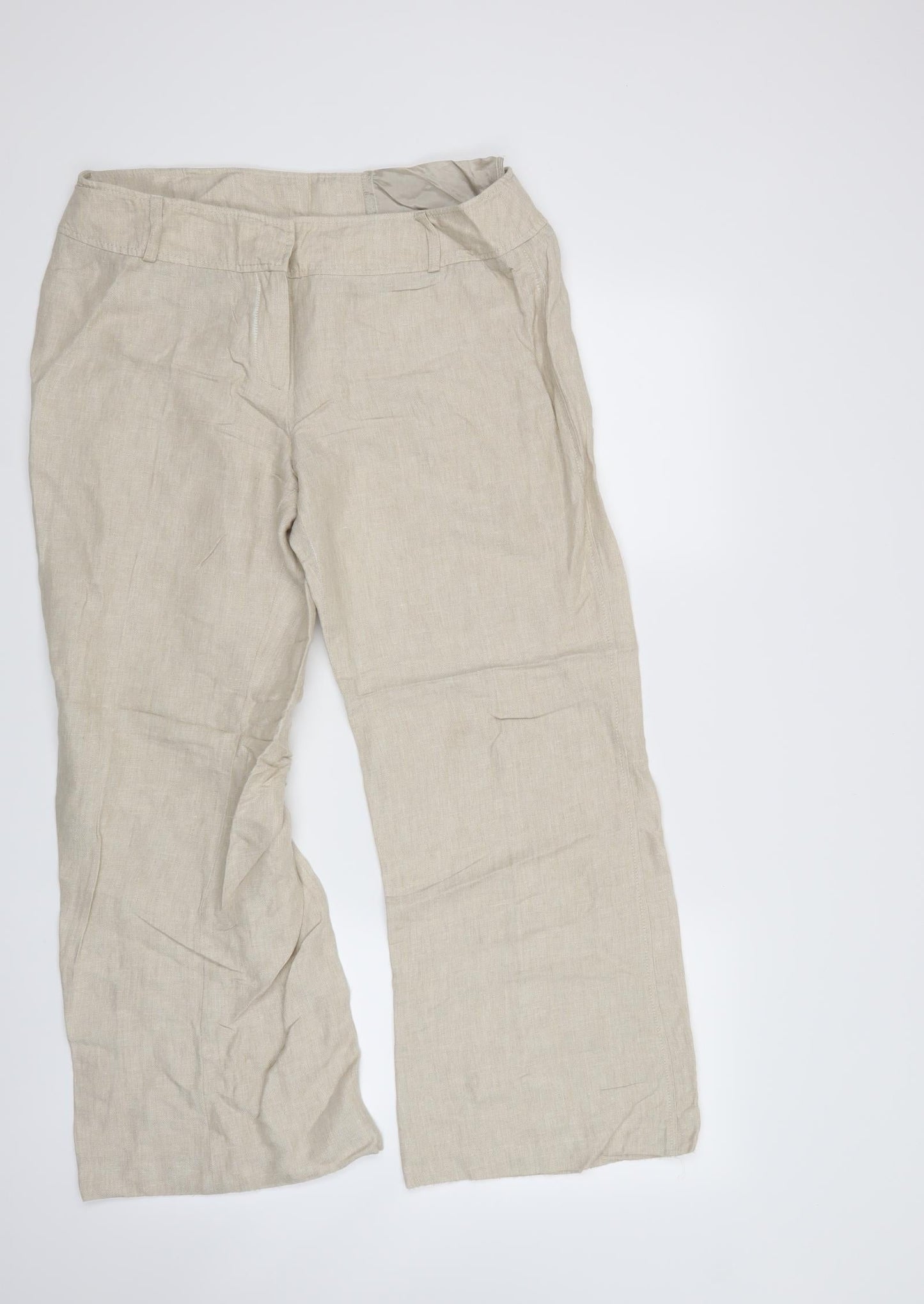 MINUET Womens Beige   Trousers  Size 14 L27 in