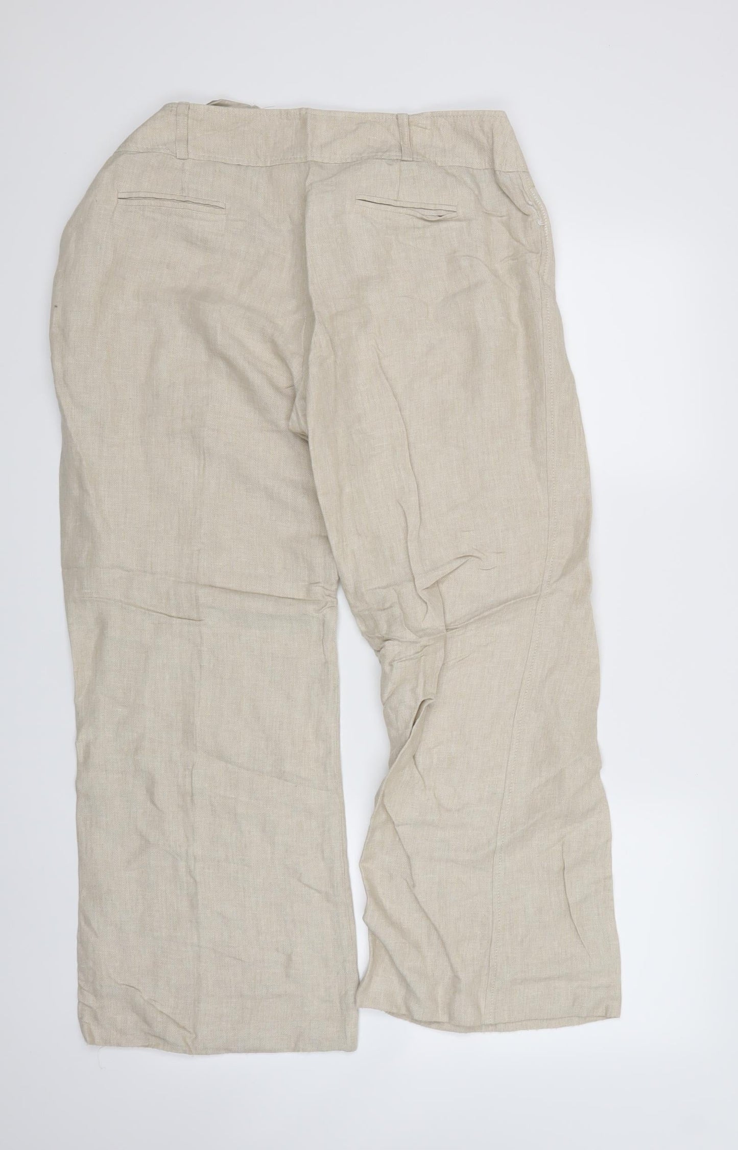 MINUET Womens Beige   Trousers  Size 14 L27 in