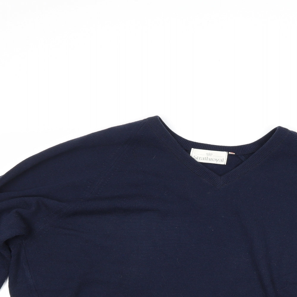 Strathroyal Mens Blue   Pullover Jumper