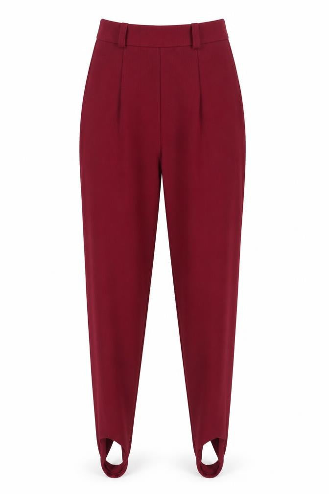 Vintage Womens Red   Trousers  Size 10 L25 in