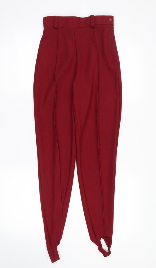 no brand Womens Red   Trousers  Size 10 L25 in