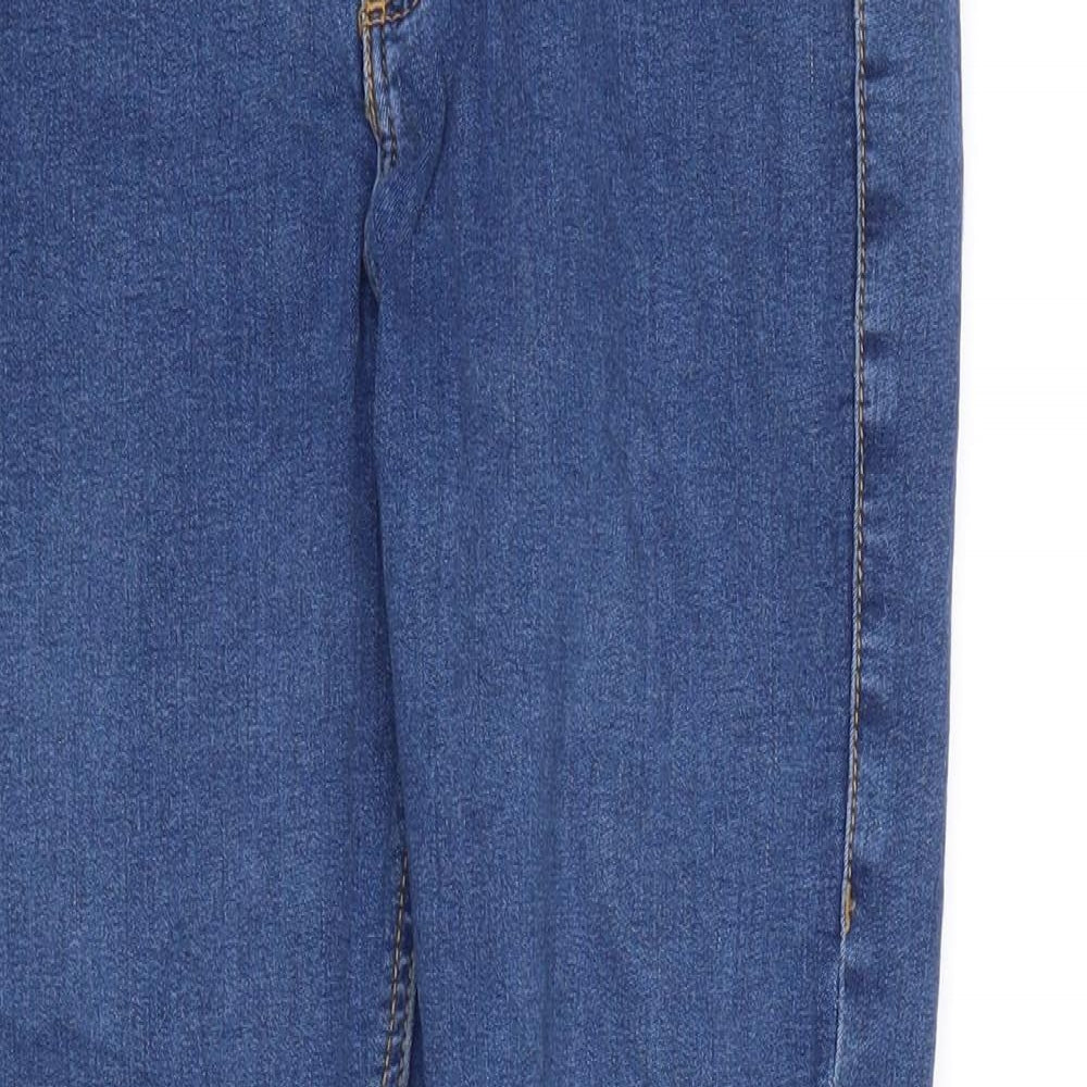 Topshop Mens Blue  Denim Straight Jeans Size 28 in