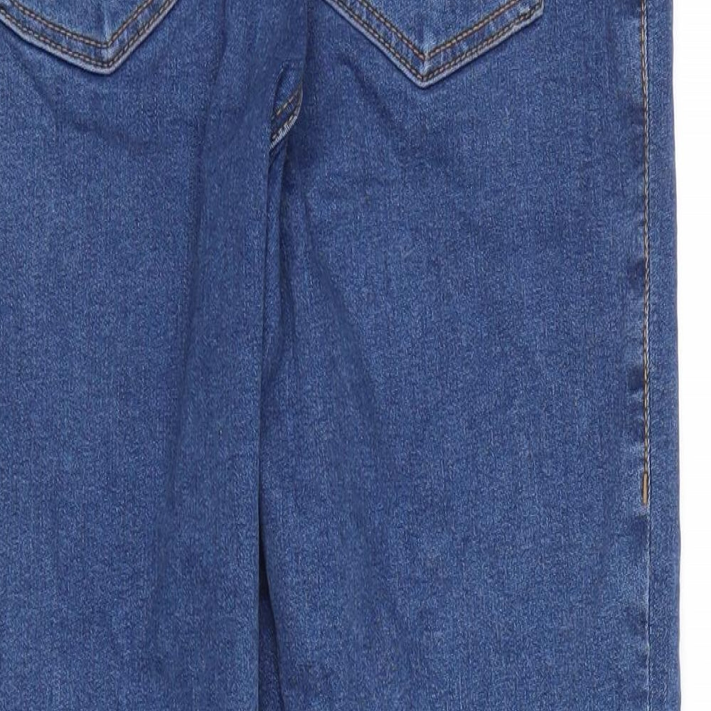 Topshop Mens Blue  Denim Straight Jeans Size 28 in