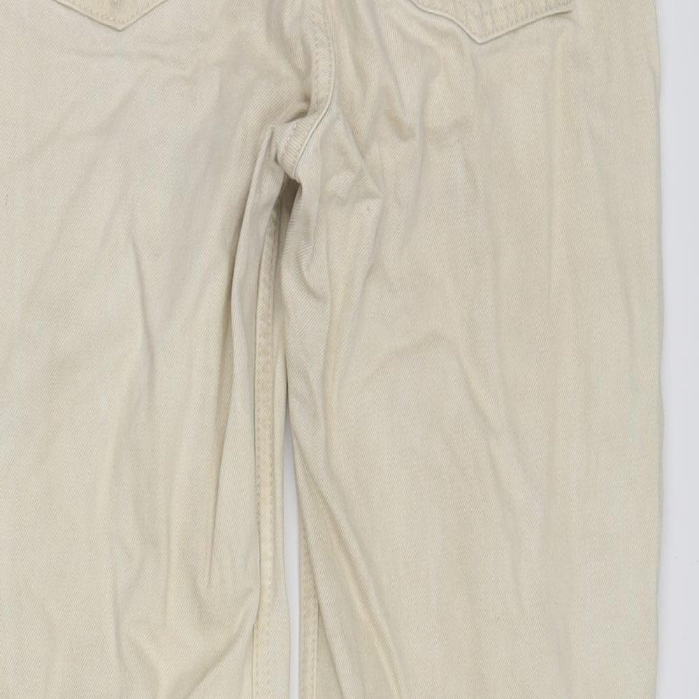 demim co Womens White  Denim Straight Jeans Size 10