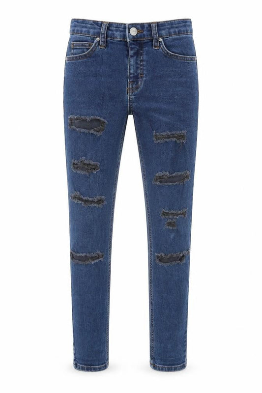Topshop Mens Blue  Denim Straight Jeans Size 26 in L31 in