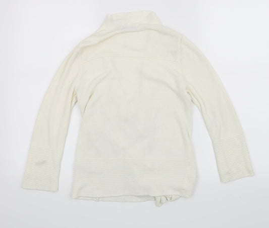 Classic Womens White   Cardigan Jumper Size 8