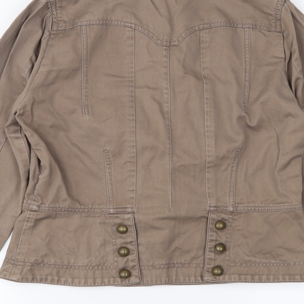 WAREHOSUE Womens Brown   Jacket Coat Size 12