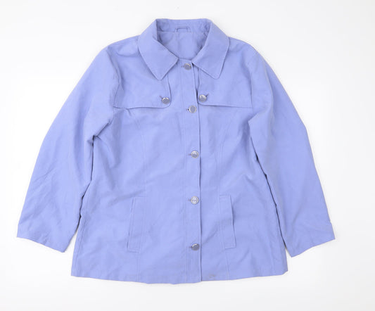 Preworn Womens Blue   Jacket Coat Size 14