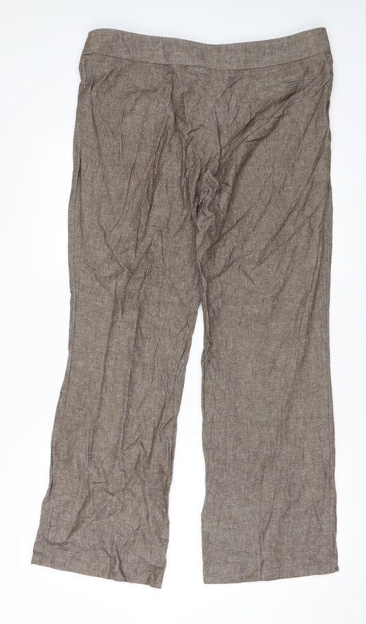 AMARANTO Womens Brown   Trousers  Size 16 L31 in