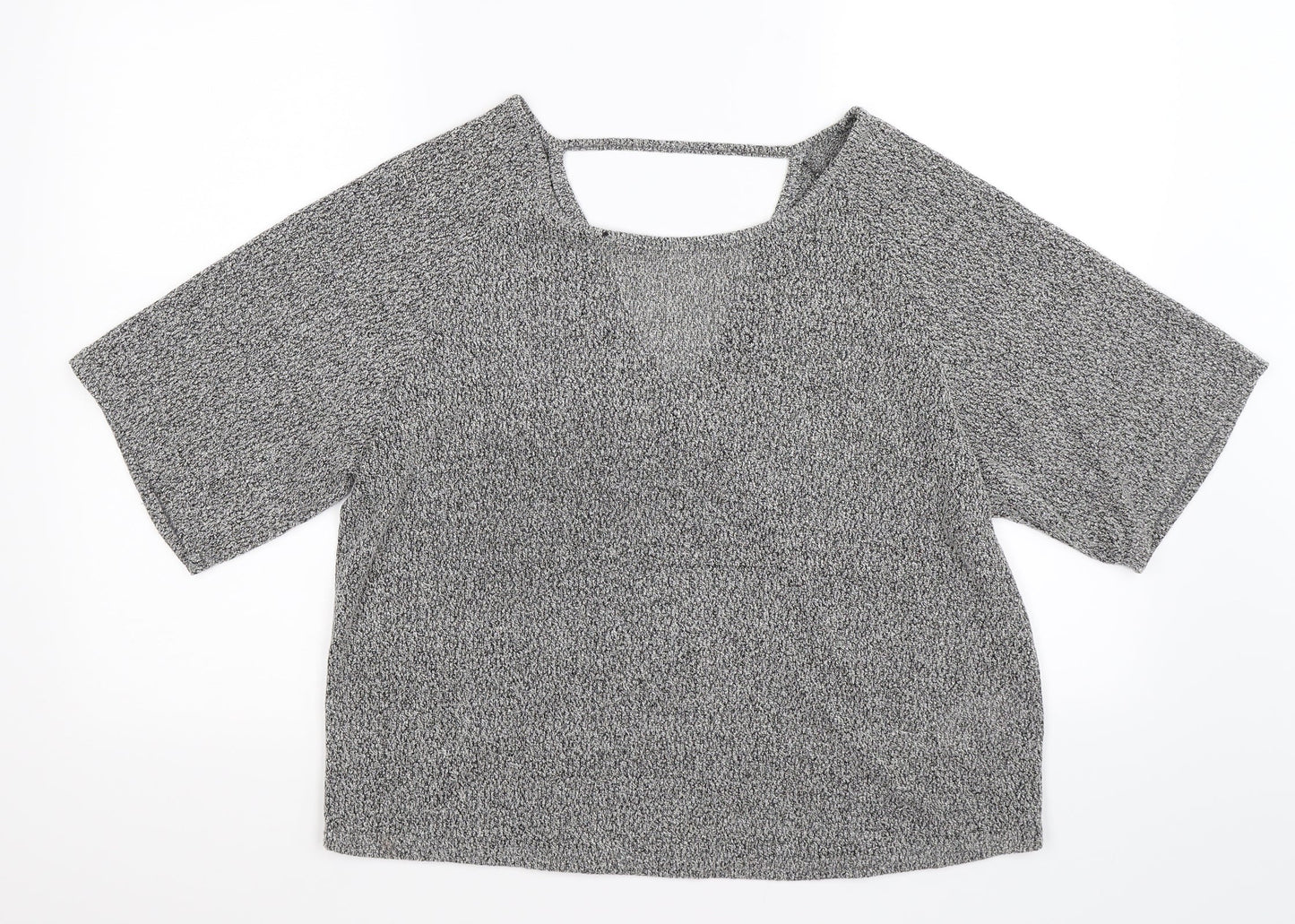 New Look Womens Grey  Knit Pullover Jumper Size 10