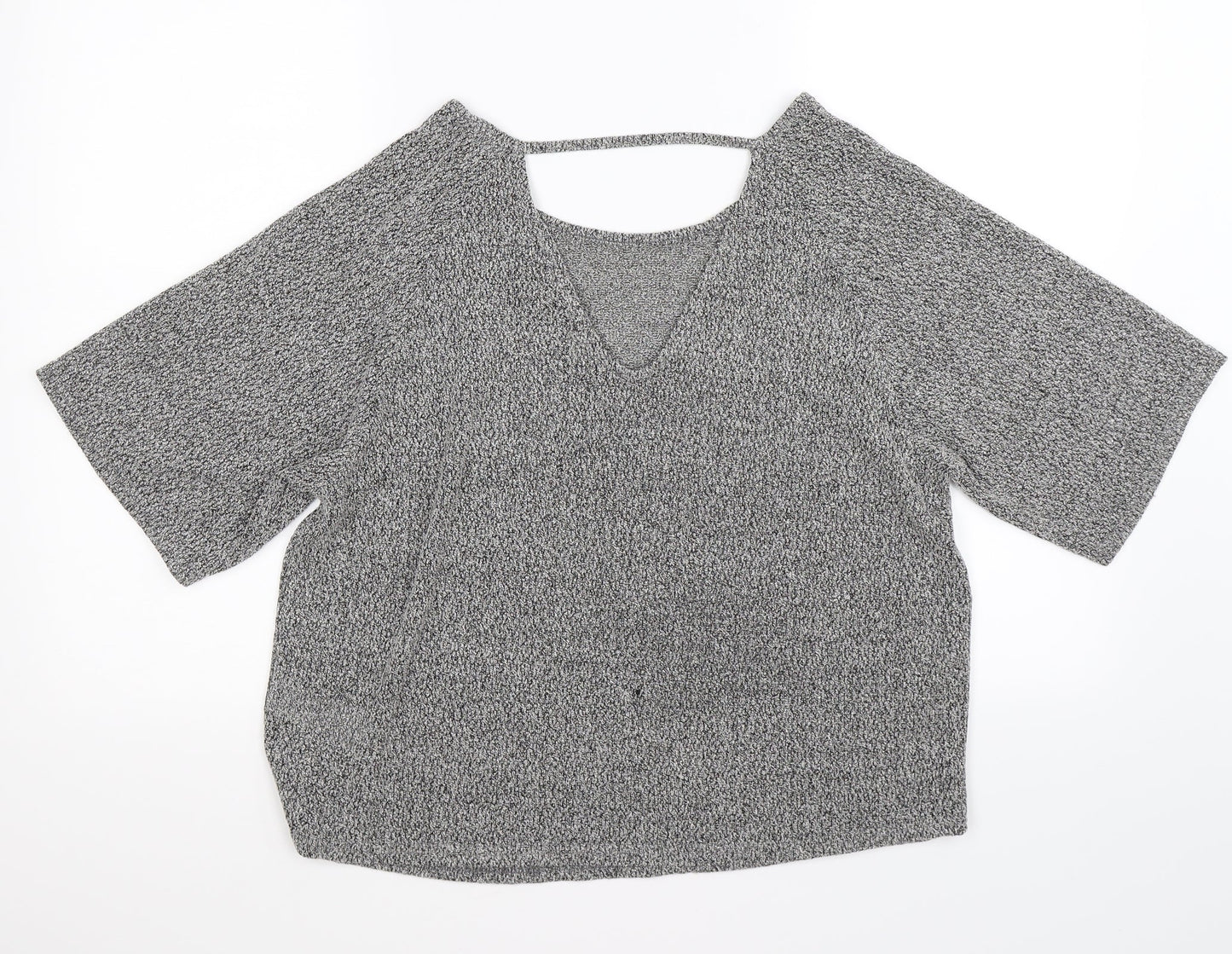New Look Womens Grey  Knit Pullover Jumper Size 10