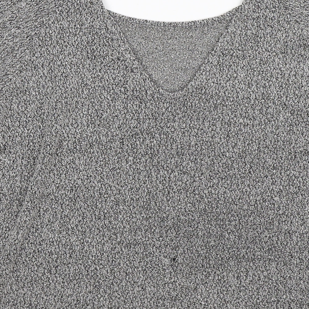 New Look Womens Grey  Knit Pullover Jumper Size 10