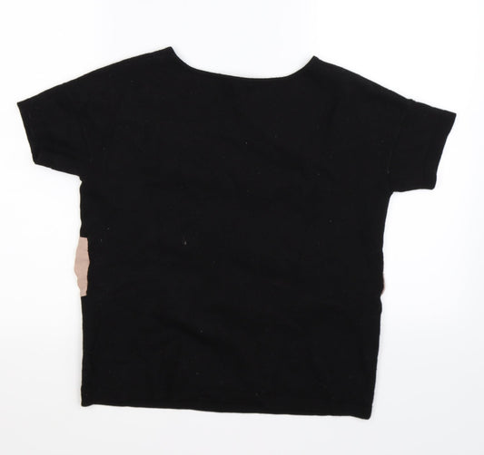 Gap Womens Black Striped Knit Pullover Jumper Size M