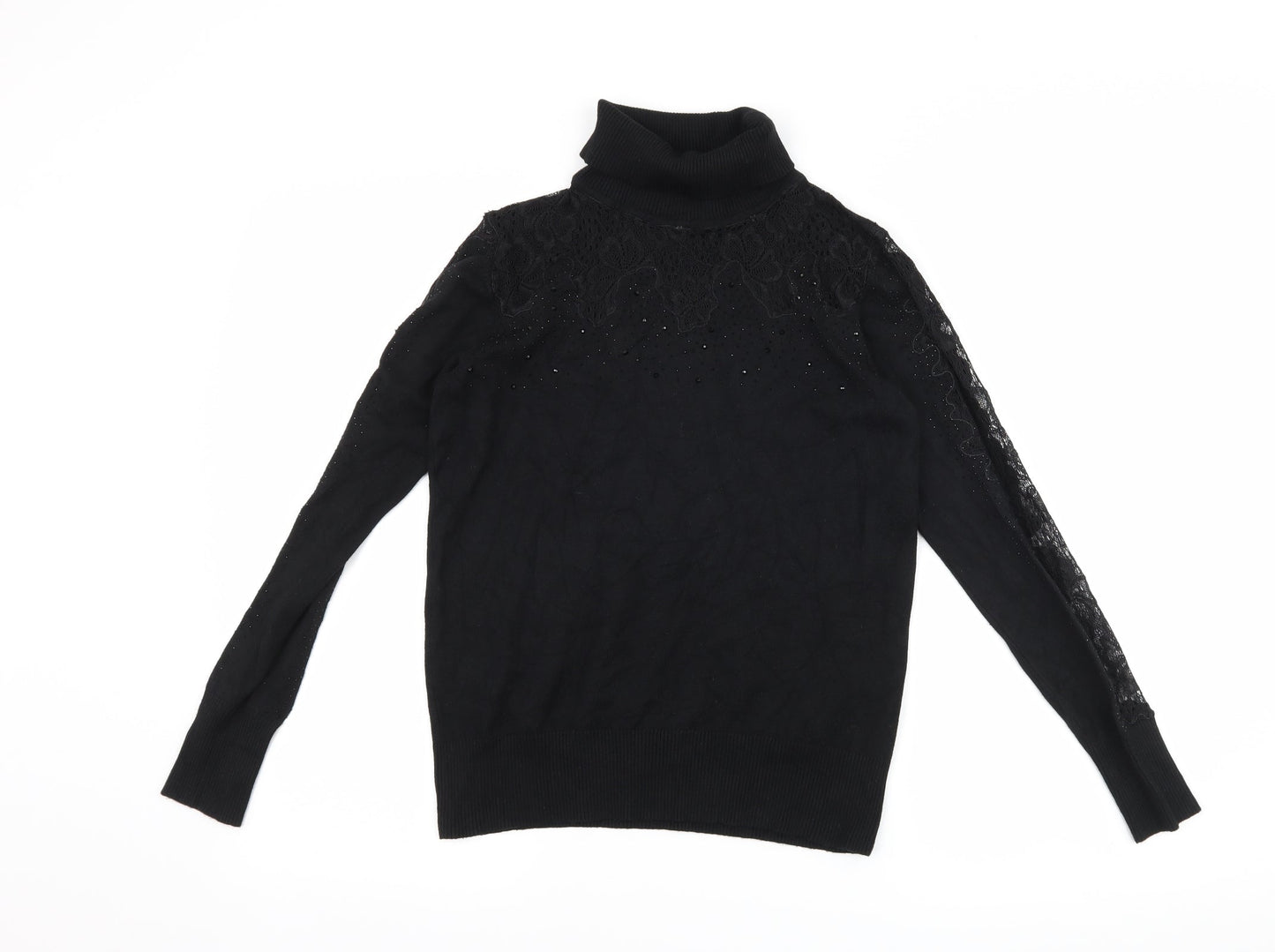 Anthology Womens Black   Pullover Jumper Size 8