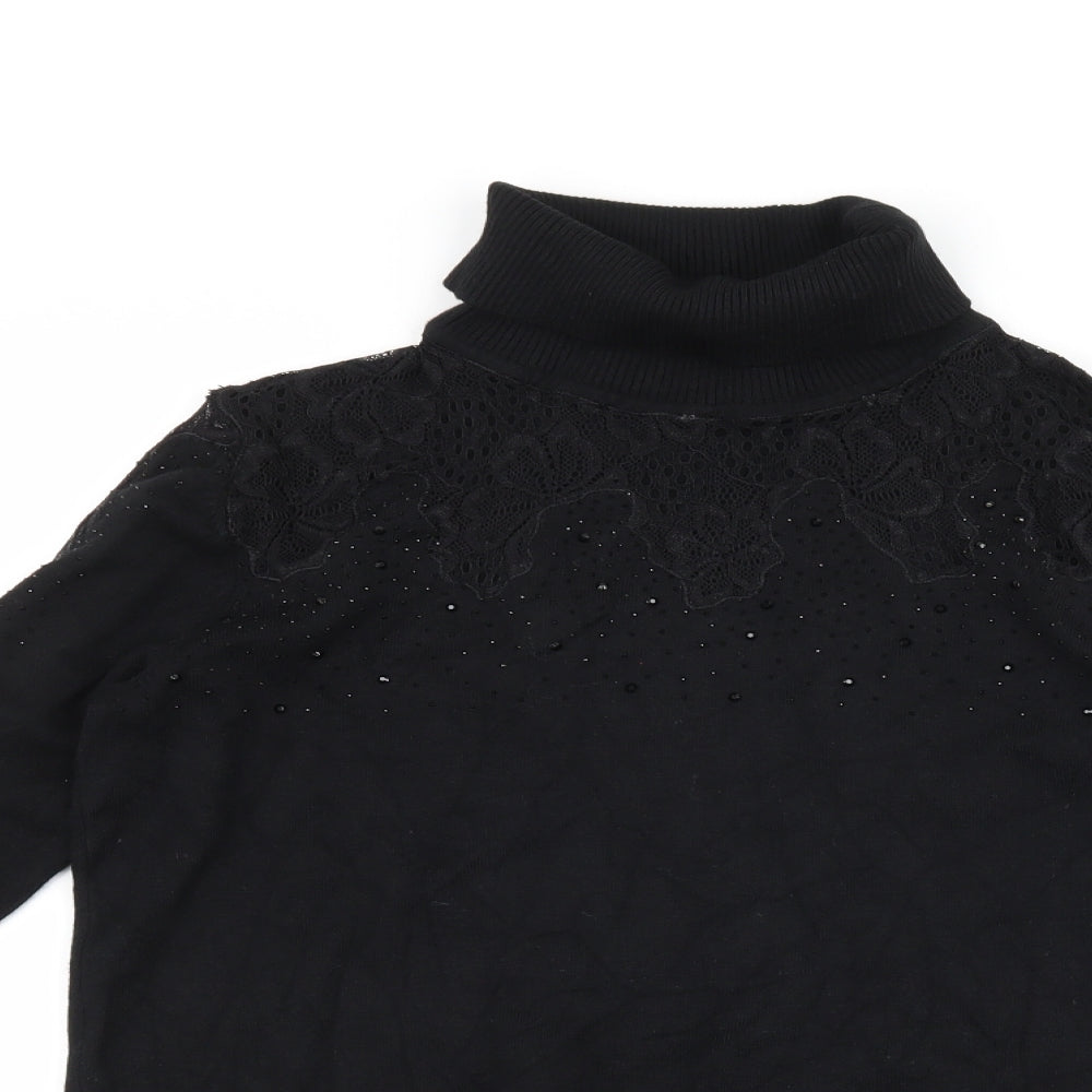 Anthology Womens Black   Pullover Jumper Size 8