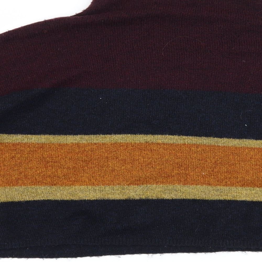 New Look Womens Blue Striped  Pullover Jumper Size L