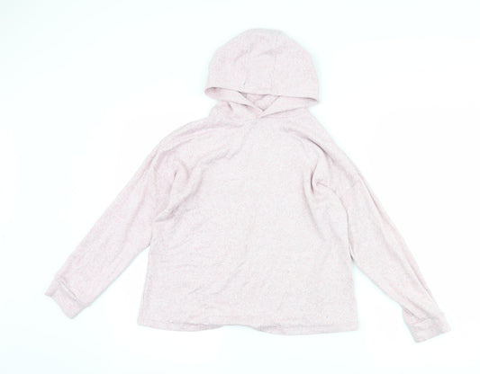 Marks and Spencer Girls Pink   Pullover Hoodie Size 11-12 Years