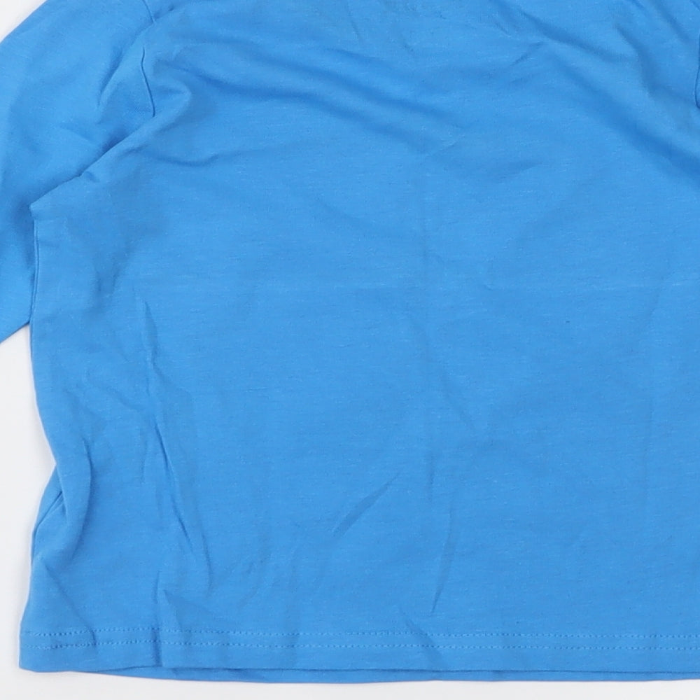 Lupilu Boys Blue  Jersey Basic T-Shirt Size 12-18 Months  - Bones