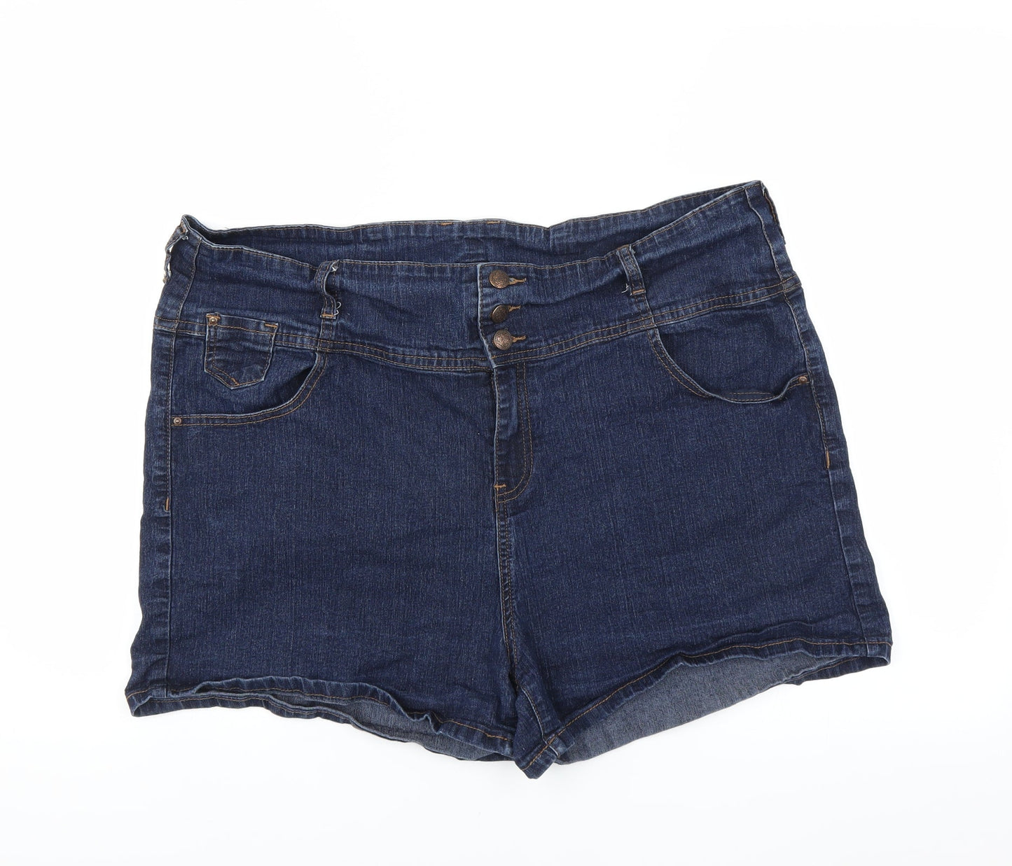 YesYes Womens Blue   Hot Pants Shorts Size 22