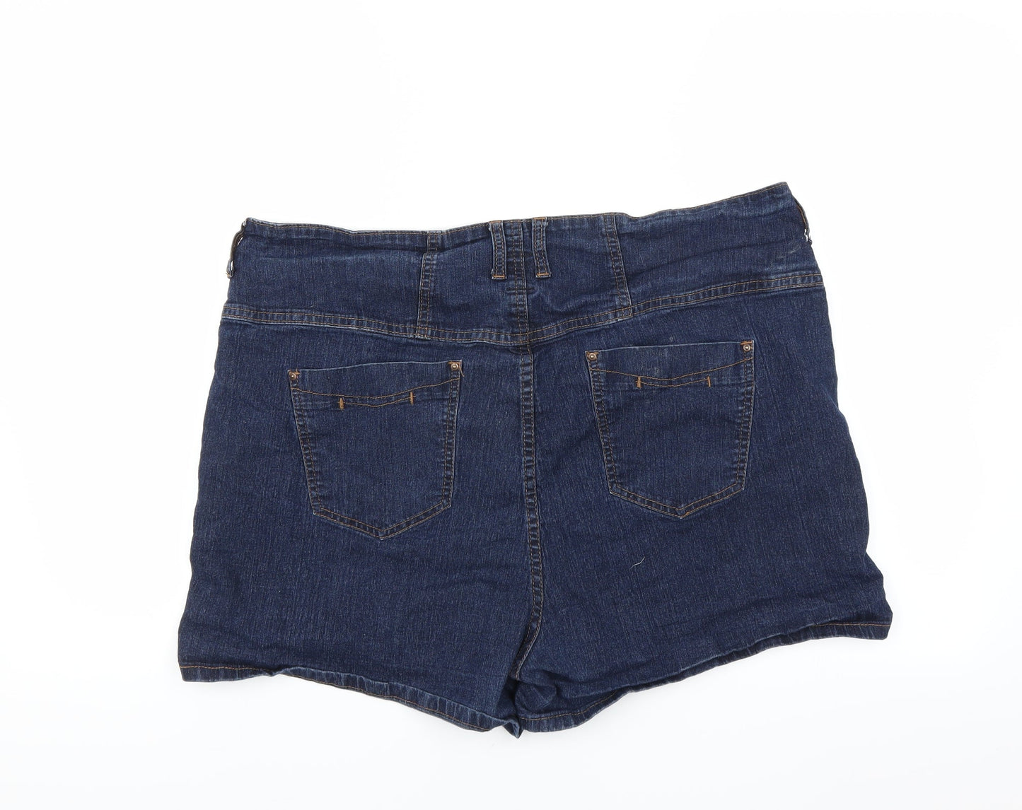 YesYes Womens Blue   Hot Pants Shorts Size 22