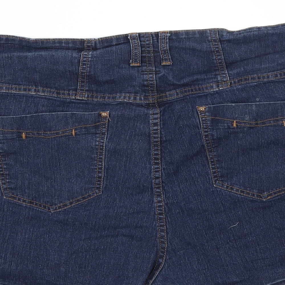 YesYes Womens Blue   Hot Pants Shorts Size 22