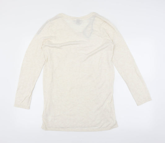 H&M Womens Ivory   Pullover Jumper Size S