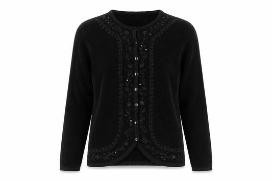 Reflect Collection Mens Black   Cardigan Jumper Size S