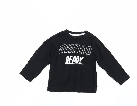 Matalan Boys Black     Size 2-3 Years