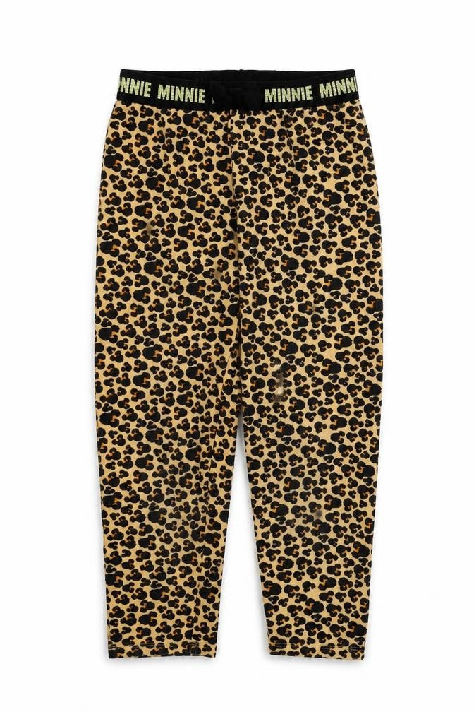 Front view of Disney girls’ multicoloured animal print skimmer shorts, size 8, years
