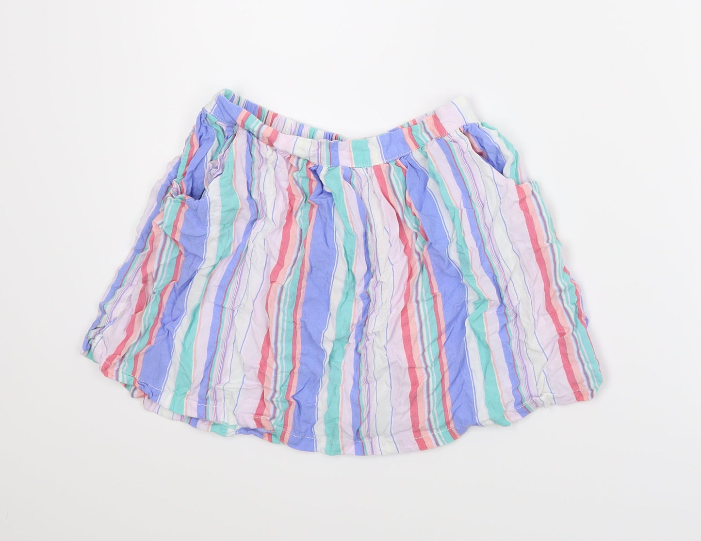 NEXT Girls Multicoloured Striped  A-Line Skirt Size 11 Years