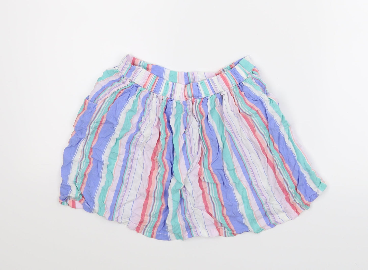 NEXT Girls Multicoloured Striped  A-Line Skirt Size 11 Years