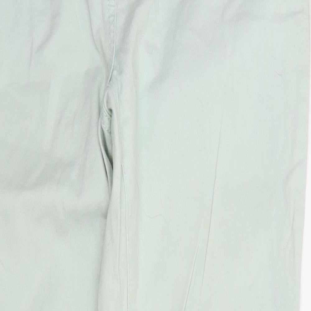 NEXT Womens Green   Chino Trousers Size 10 L26 in