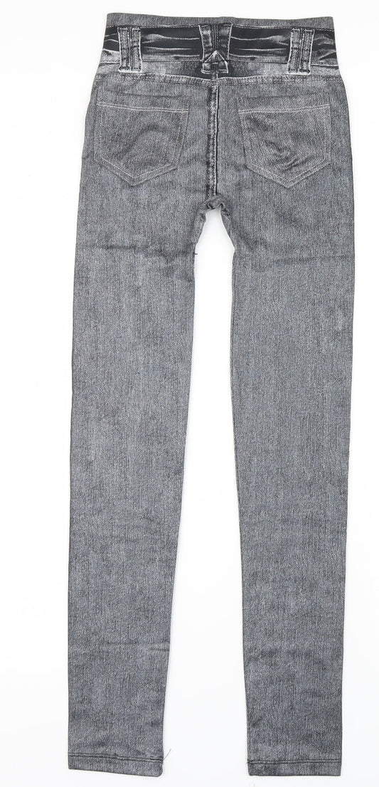 Zlimmy Womens Grey   Jegging Leggings Size S L28 in