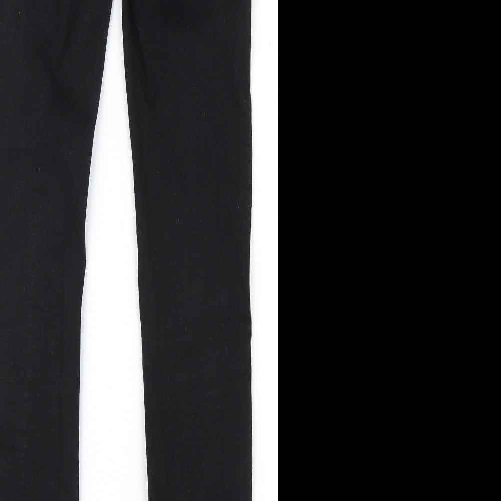 Denim Co. Womens Black  Denim Straight Jeans Size 8 L28 in