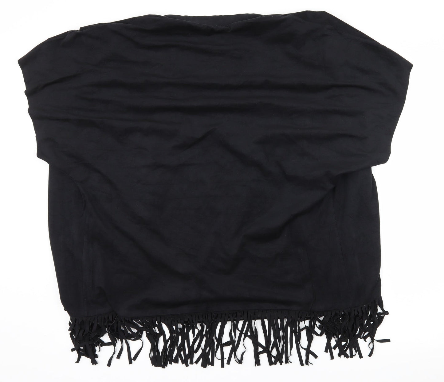 Cherry Couture Womens Black  Velour Kimono Blouse Size S