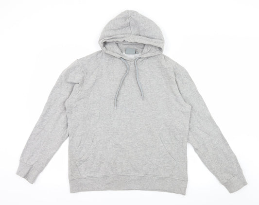 Blue Fin Womens Grey  Jersey Pullover Hoodie Size S