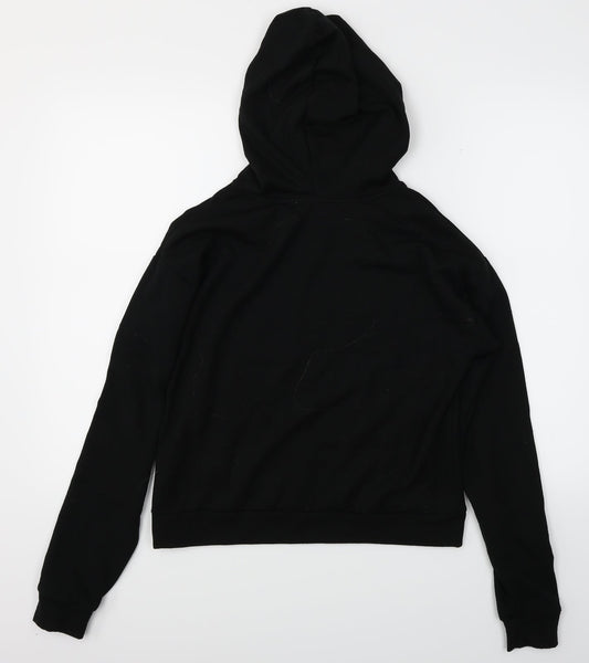 New Look Girls Black   Pullover Hoodie Size M