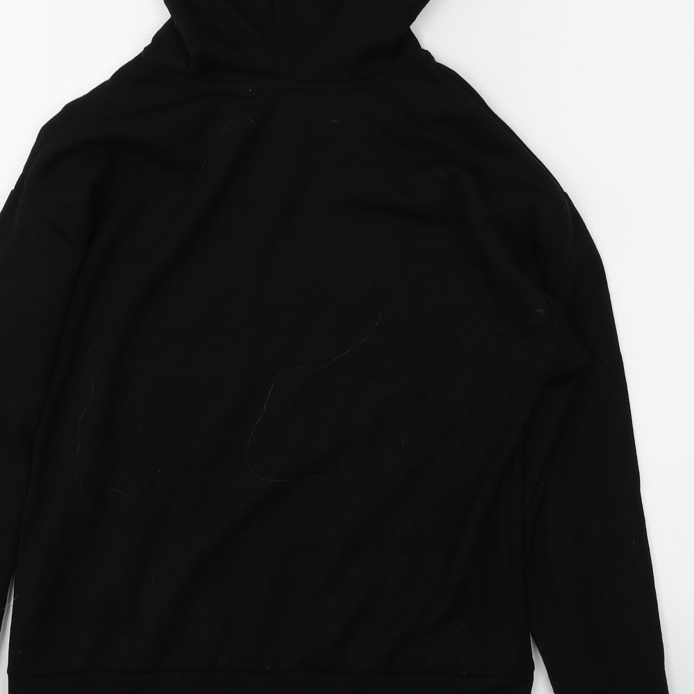New Look Girls Black   Pullover Hoodie Size M