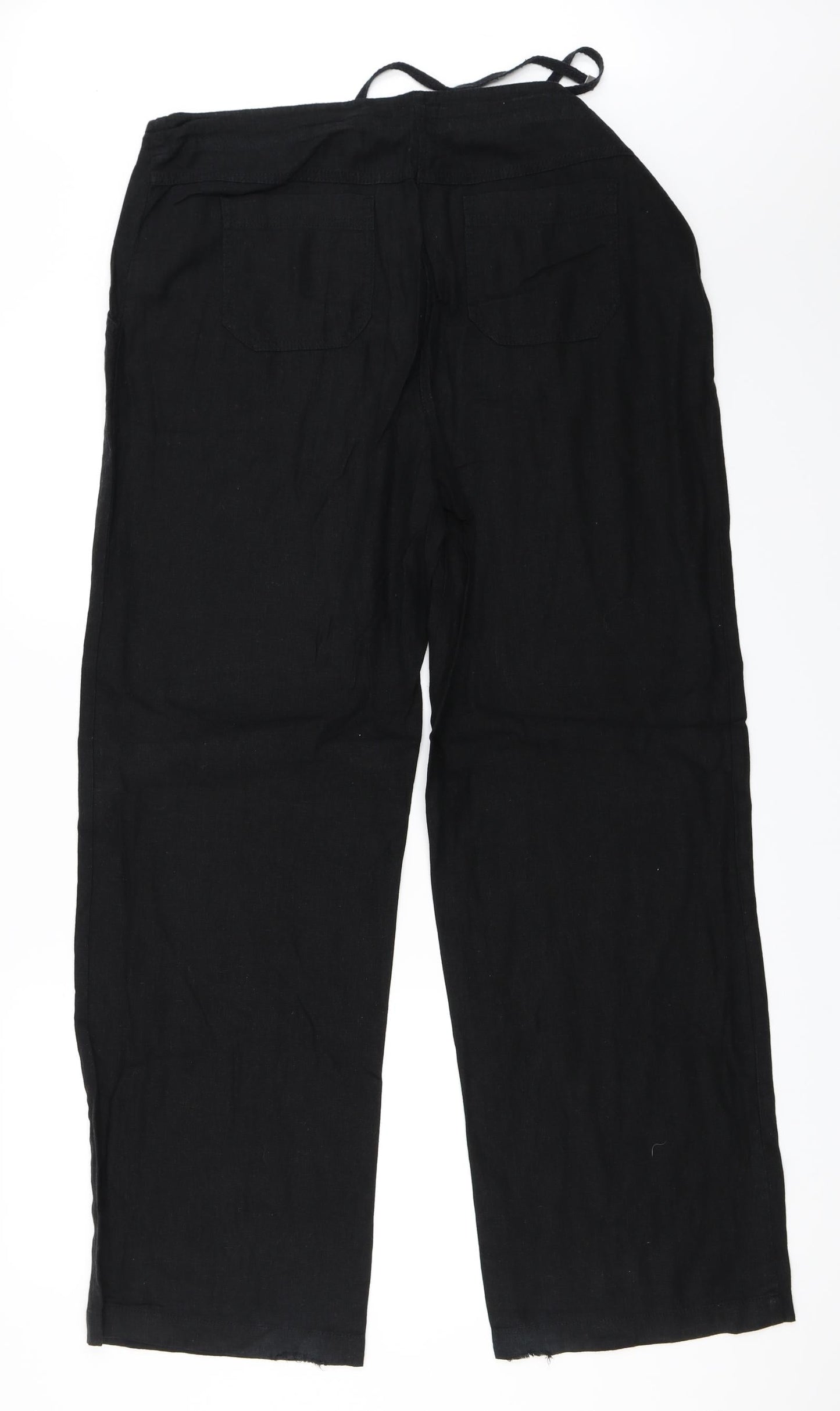 Papaya Womens Black   Trousers  Size 14 L32 in