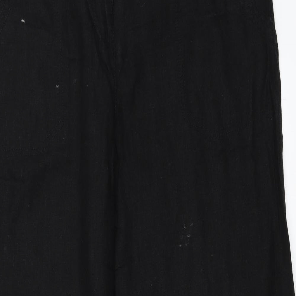 Papaya Womens Black   Trousers  Size 14 L32 in
