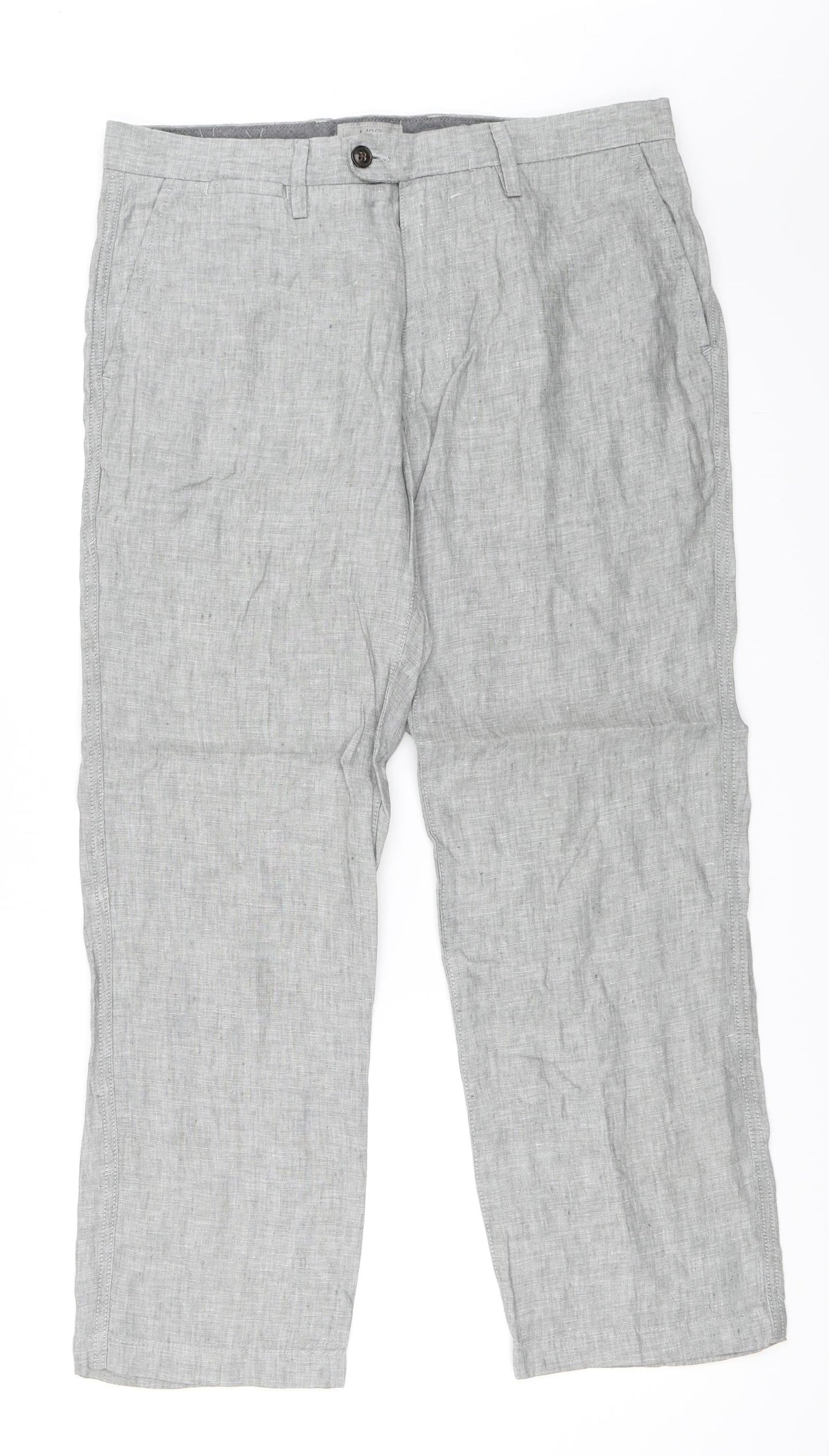Marks and Spencer Womens Grey   Trousers  Size 34 in L29 in