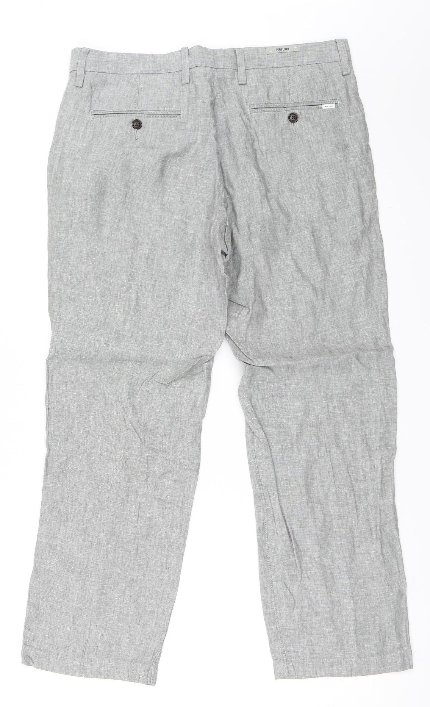 Marks and Spencer Womens Grey   Trousers  Size 34 in L29 in