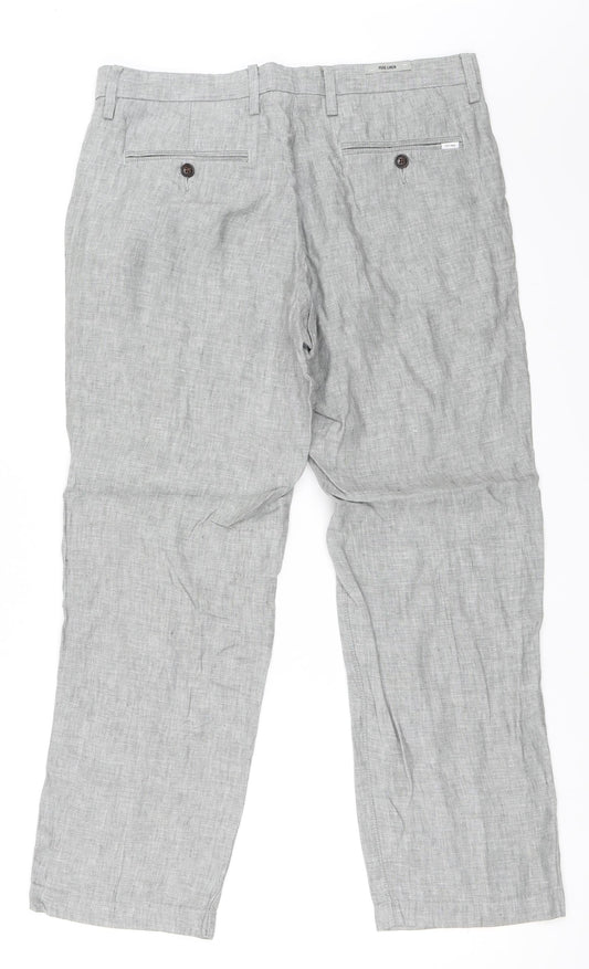Marks and Spencer Womens Grey   Trousers  Size 34 in L29 in