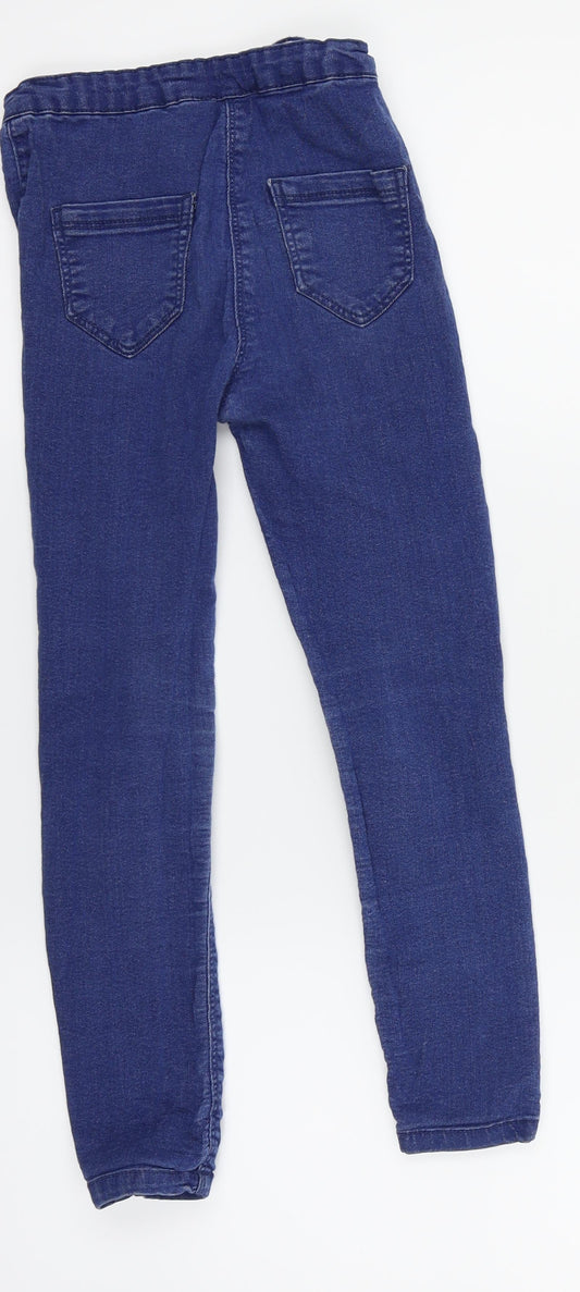 Candy Couture Girls Blue   Skinny Jeans Size 9 Years - Ripped