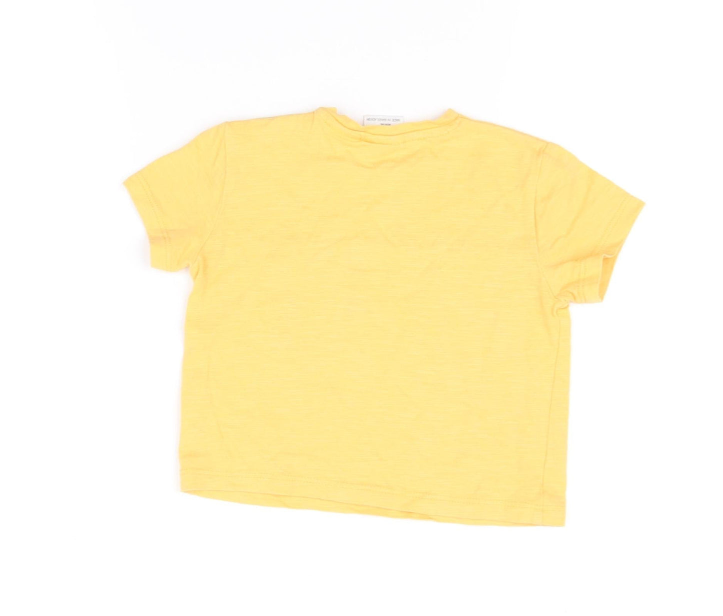 Zara  Yellow   Basic T-Shirt Size 6-9 Months